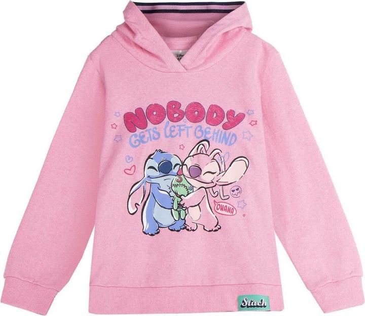 Produktbild Stitch Sweatshirt Mit Kapuze Für Mädchen Rosa (128)