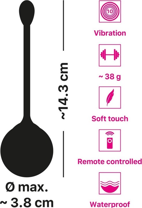 Actual product image Training Pleasure Balls TPB RC Love Ball