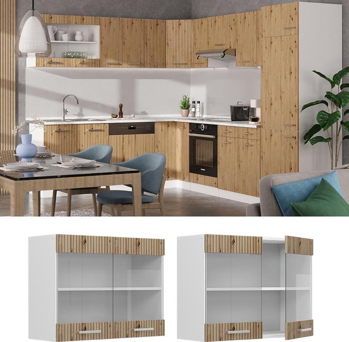 Produktbild Vicco Küchenglasschrank R-Line (80 x 31 x 60 cm)