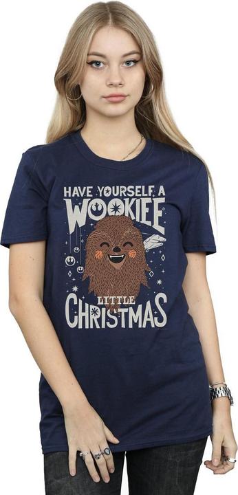 Immagine prodotto Star Wars Wookiee Little Christmas Maglietta Ampia Donna (M)