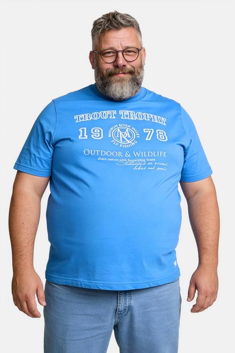 Produktbild Men+ T-Shirt, Halbarm, Brustprint (L)