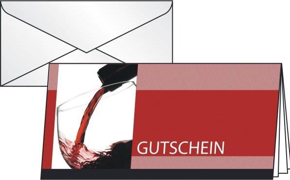 Sigel Gutschein-Karten (2/3 A4 (110 x 220 mm, 220 g/m²)