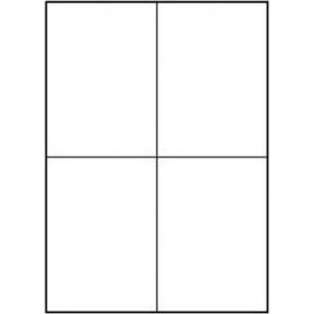 Logo, Etichette, Etykiety A4, matowe, białe, 4 etykiety, 140g/m2 (32237)