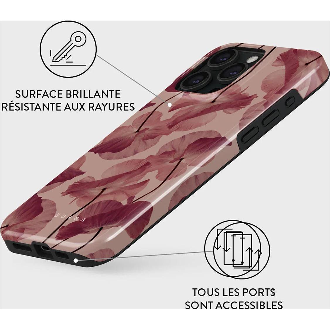 Thumbnail - Burga Tender Kiss Case (Apple iPhone 15 Pro), Smartphone Hülle, Rot