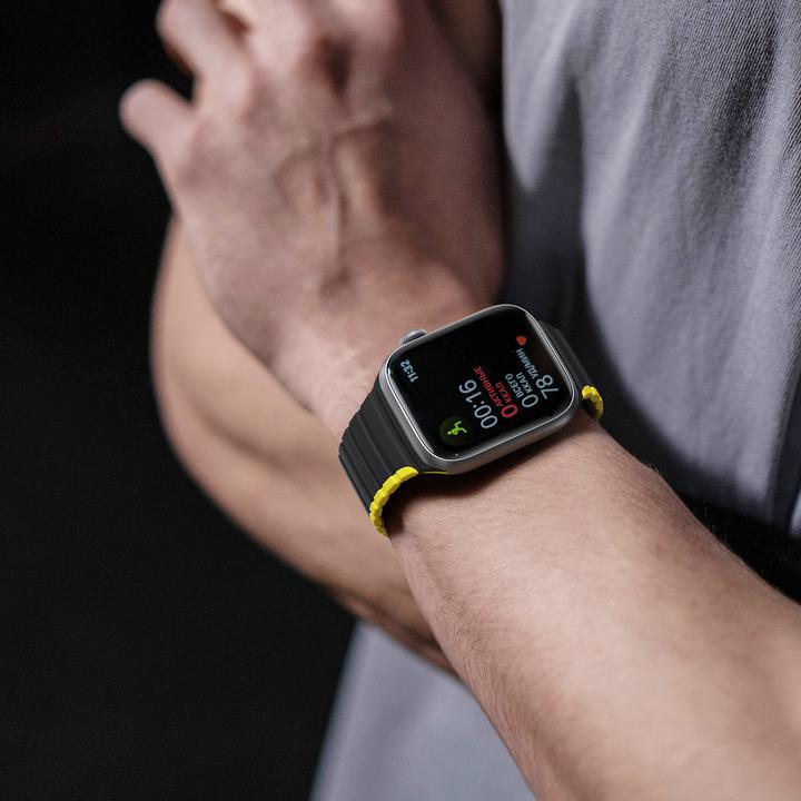 Produktbild Dux Ducis Magnetic Apple Watch SE, 8, 7, 6, 5, 4, 3, 2, 1 (41, 40, 38mm) Strap (LD Version) - Black/ (Metall, Silikon)