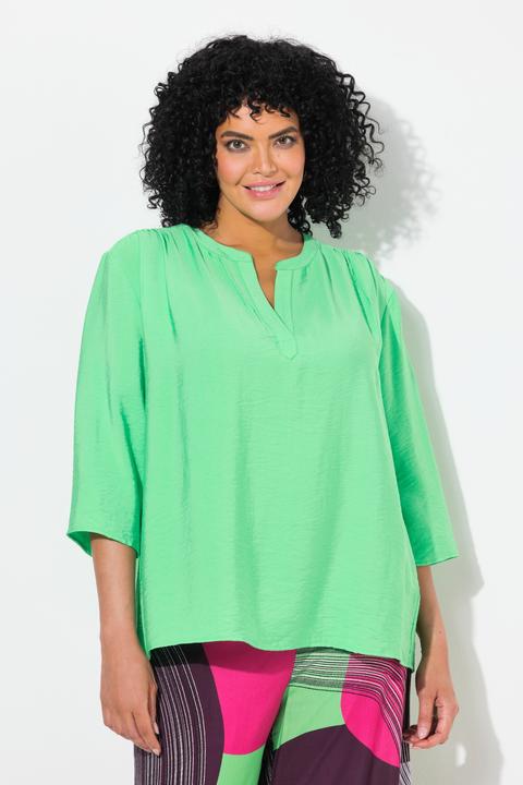 Immagine prodotto Ulla Popken Blusa dal taglio oversize con scollo a tunica e maniche a 3/4 (62)