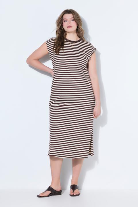 Produktbild Studio Untold Jersey Kleid, oversized, Ringel, Rundhals, ärmellos (54, 56)