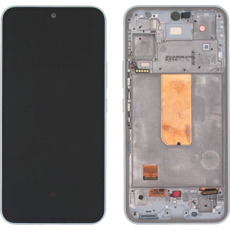 Samsung LCD + Touch + Frame 2 für A546B Galaxy A54 5G - white, Mobilgerät Ersatzteile, Weiss
