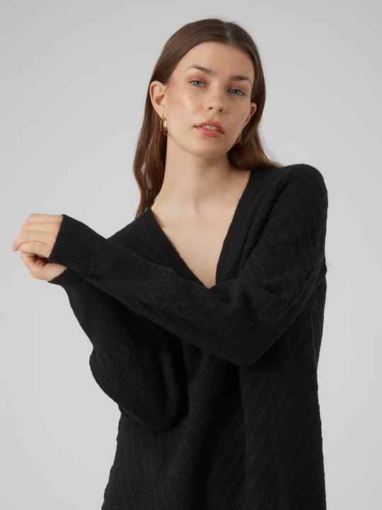 Image du produit Vero Moda VMANJASTINNA LONG V-NEK PULLOVER GA EXC Pull en maille (M)