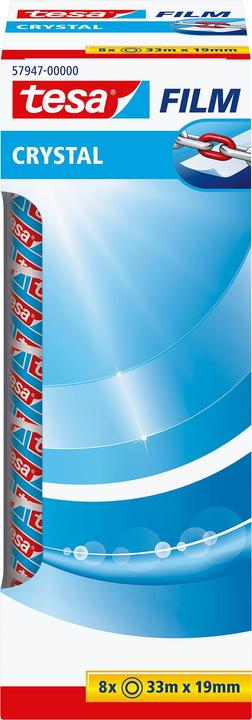 Produktbild tesa tesafilm 8x CRYSTAL Klebeband (19 mm)