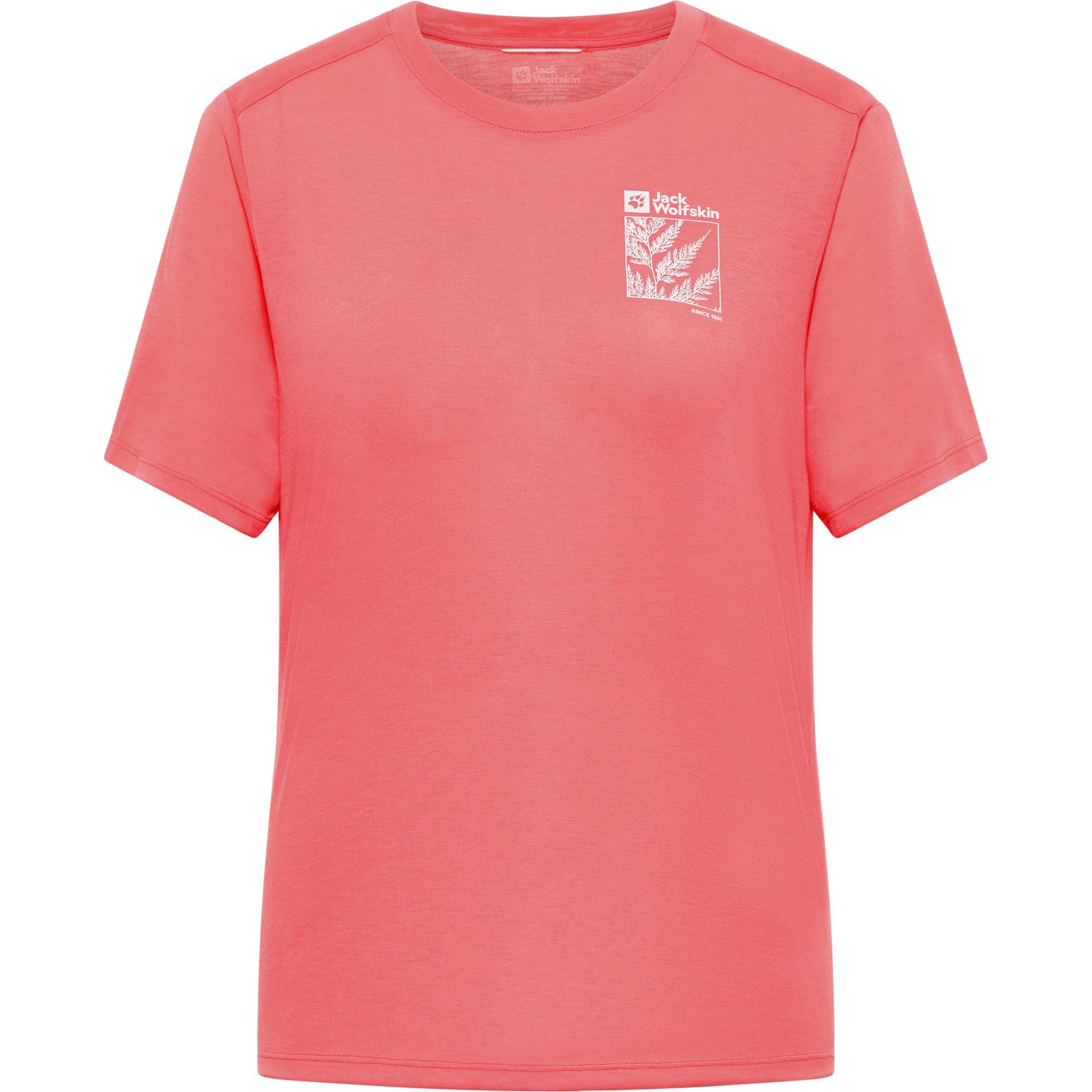 Jack Wolfskin, Damen, Sportshirt, Vonnan Graphic T W (XS), Orange, XS