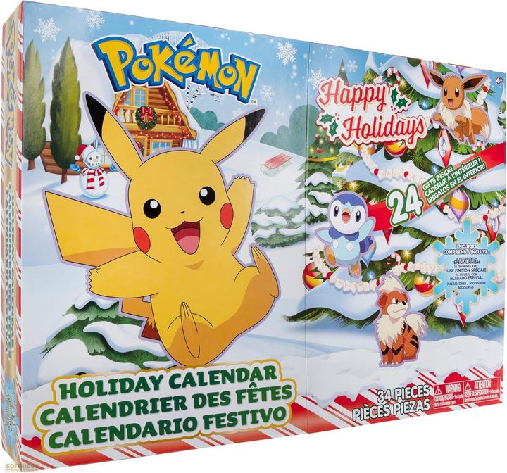Actual product image Pokémon Battle Figures Advent Calendar