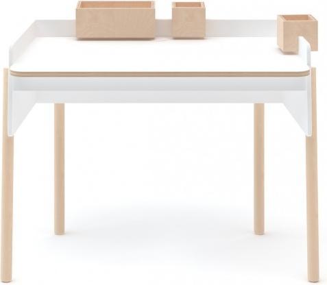 Oeuf NYC Brooklyn Schreibtisch, Birke/Weiss