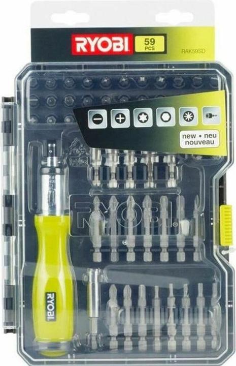 Actual product image Ryobi RAK59SD Hand screwdriver set Offset screwdriver (Cross Pozidriv PZ)