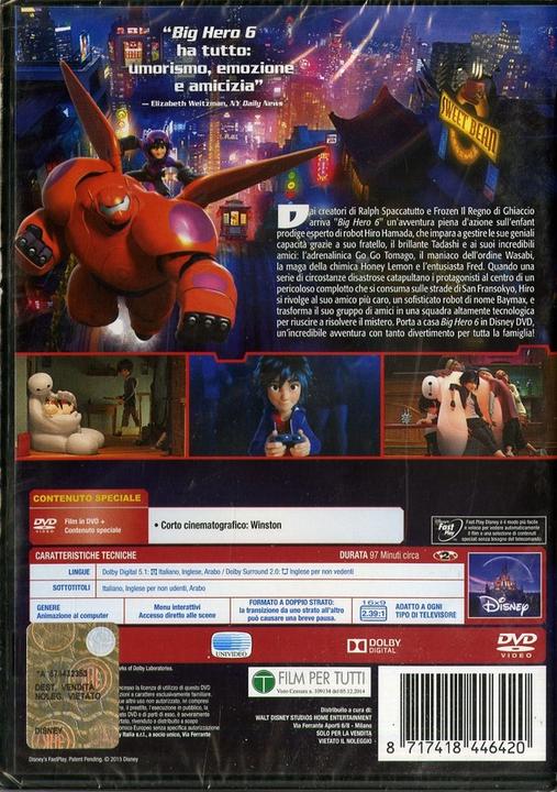 Produktbild Big Hero 6 (DVD, 2014, Italienisch, Arabisch, Englisch)