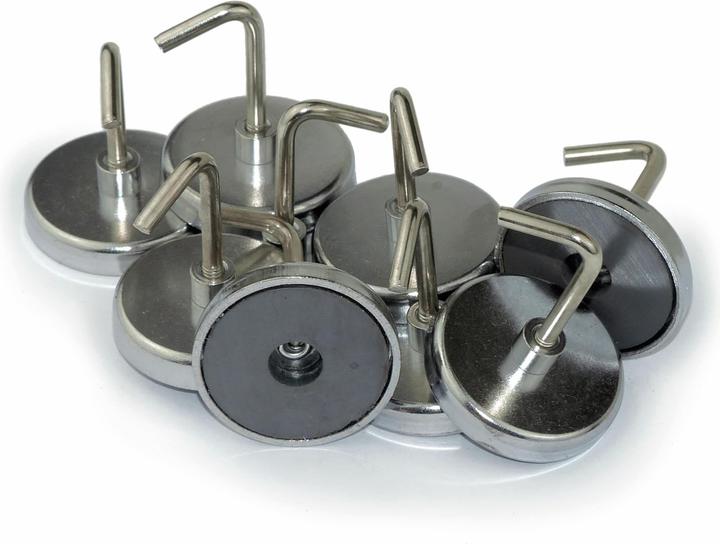 Actual product image Eneroid BLANKO round magnet set with hooks 10 pieces (10 x)