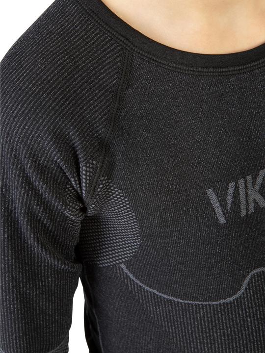 Produktbild Vikingsports VIKING Kinder Riko Set Funktionsunterwäsche Thermounterwäsche Skiunterwäsche Seamless - Schwarz, 116 (116)