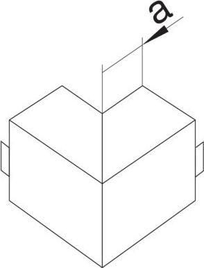 Actual product image Hager TEH R2702VERZ Outside corner OT LFS 60150 Galvanised sheet steel (9 cm)