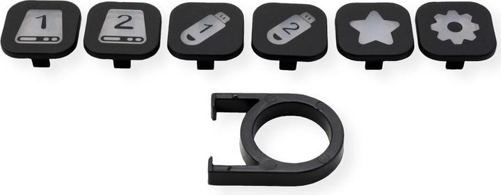 Image du produit Secomp ROLINE USB3.2 Gen1 Hub 7x USB-A austauschbare Tasten (14.02.5063) (USB-A, 7 ports)