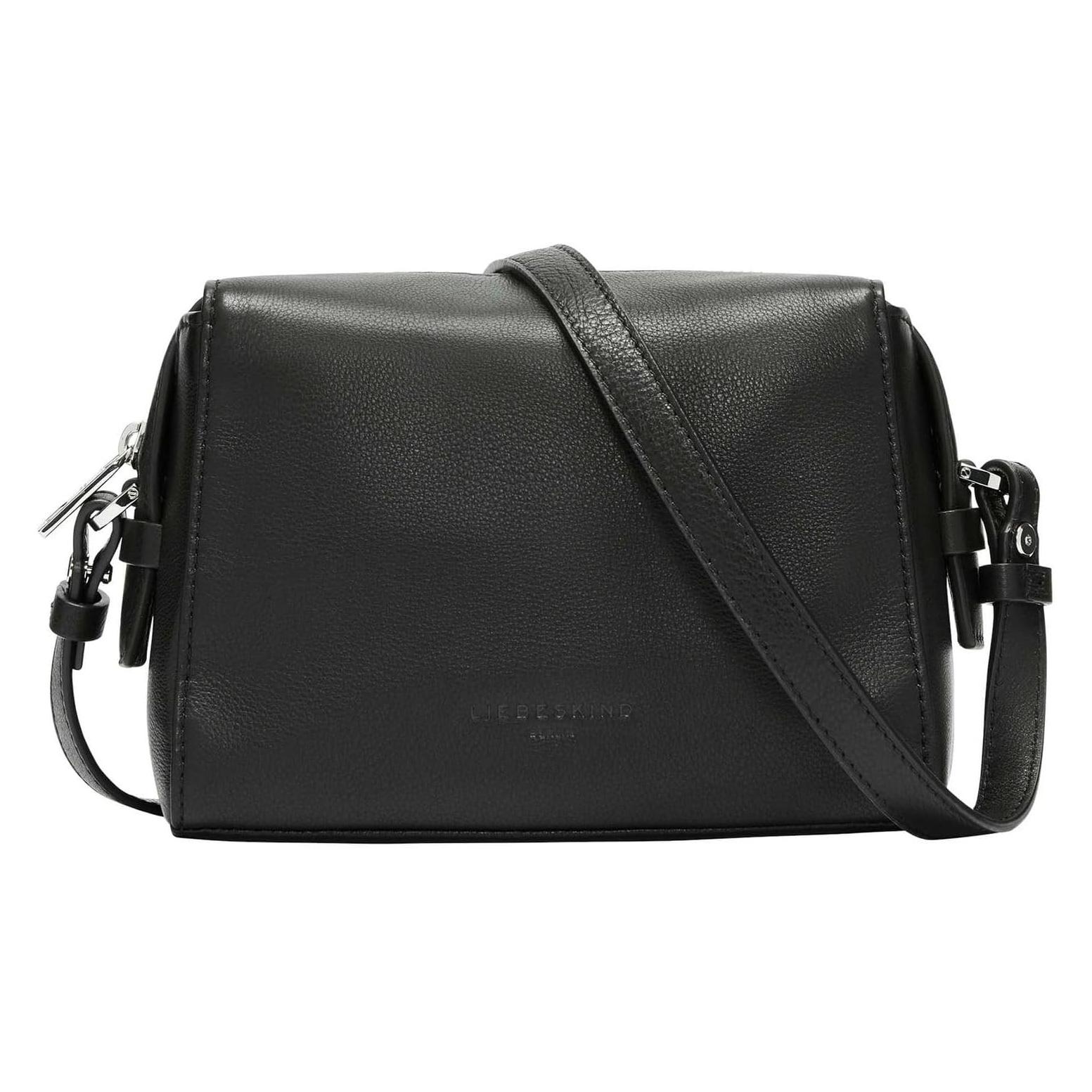 Liebeskind Berlin, Vrouwen, Handtas, Crossbody Camera-Bag Aus Yak-Leder, Zwart