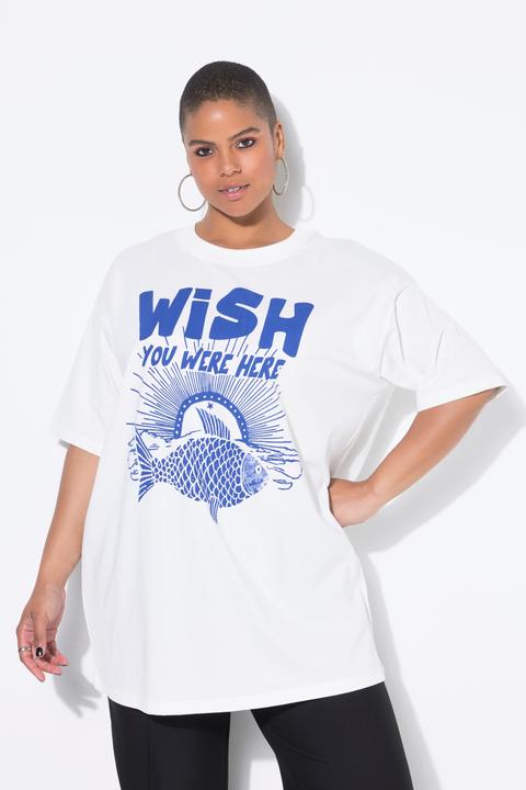 Immagine prodotto Studio Untold T-shirt dal taglio oversize con pesce e mezze maniche (58)
