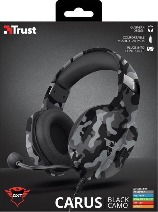 Actual product image Trust Headset GXT 323C Carus Camouflage/Black (Cable)