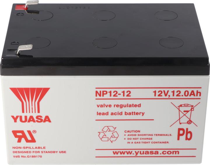 Actual product image Yuasa Battery NP12-12 (12 V, 12 Ah)