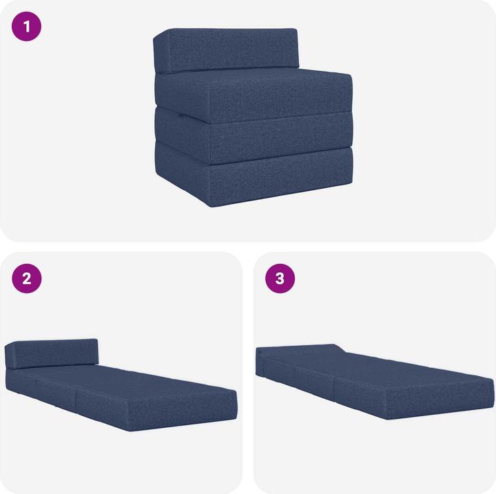 Produktbild vidaXL Klappsofa Bett