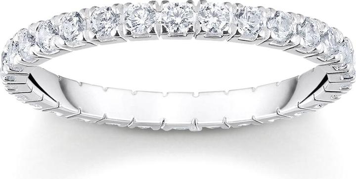 Produktbild Thomas Sabo Ring in zartem Design mit weissen Steinen (54, 925 Silber)