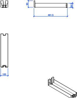 Produktbild Peka Metall Einhängetablar Liro (1 Stk.)
