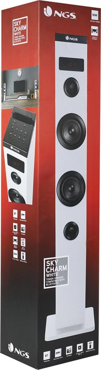 Actual product image NGS SKY CHARM Home Audio Micro System 50 W White