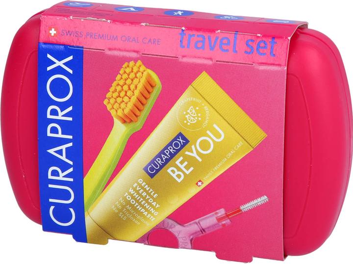 Actual product image Curaprox Travel Set magenta Box (Extra soft, 1x)