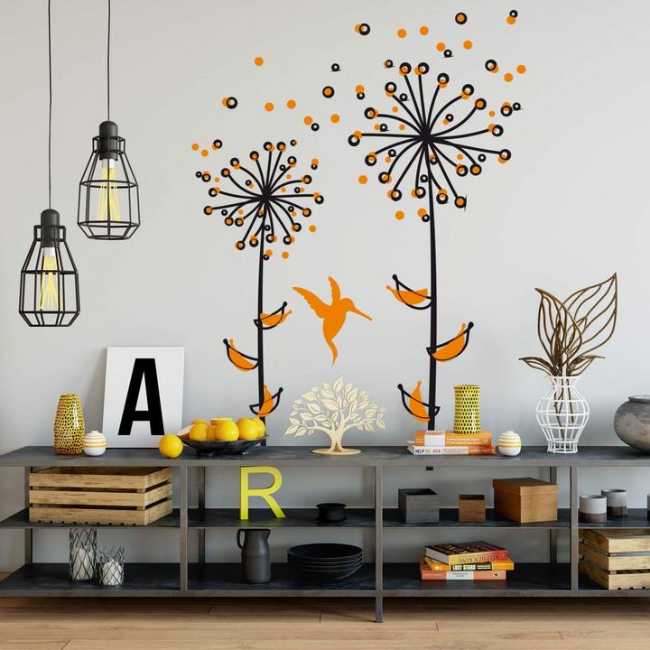 Actual product image Trenddeko Dandelion orange (69 x 100 cm)