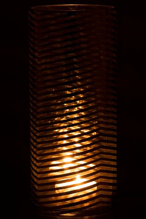 Actual product image J-Line Lena vase & lantern 28 cm (Ø 12 x 28 cm)