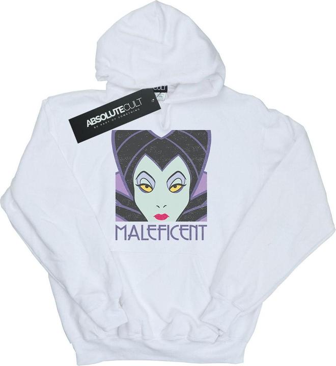 Immagine prodotto Disney Maleficent Cropped Head Felpa con Cappuccio Donna (L)