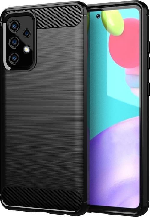Actual product image Cadorabo TPU Ultra Slim carbon stainless steel Combi Cover (Samsung Galaxy A72 5G)
