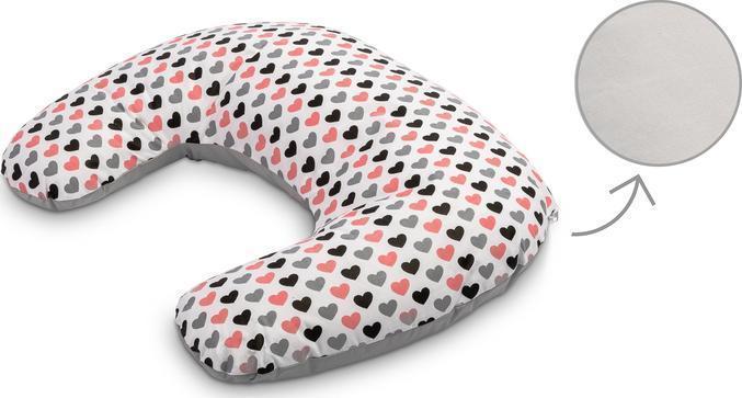 Sensillo Stillkissen, Farbe: grau/ Muster: Herzen