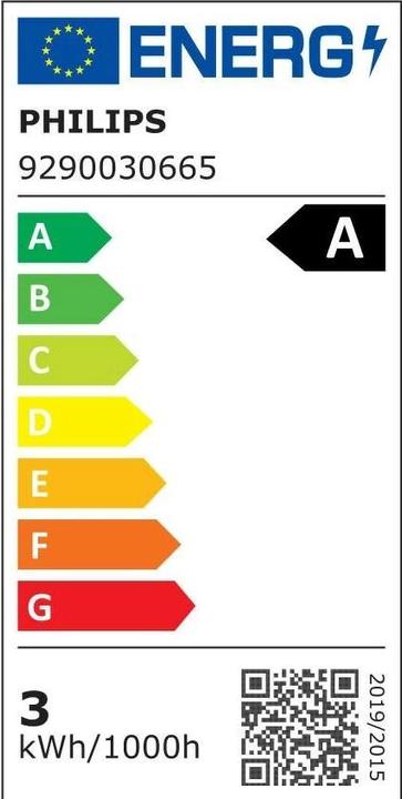 Etichetta energetica Philips LED classico (E27, 2.30 W, 485 lm, 1 x, B)