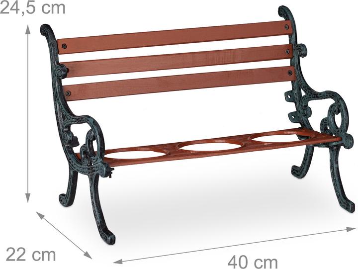 Produktbild Relaxdays Mini-Blumenbank