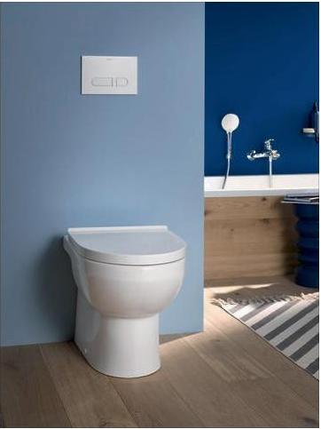 Image du produit Duravit Set de WC au sol sans rebord DuraStyle blanc avec abattant 41840900A1
