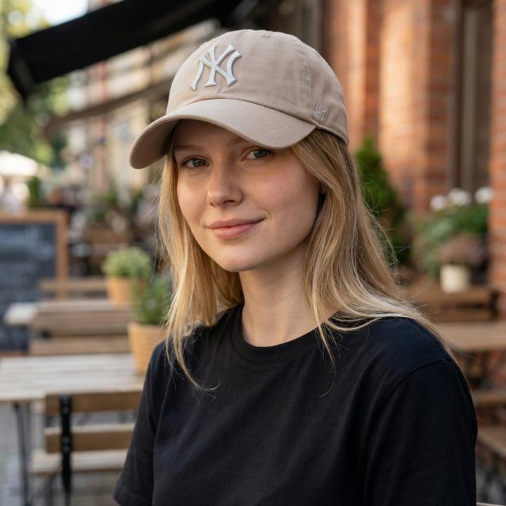 Actual product image 47 Brand Ballpark Cap - Clean Up New York Yankees Khaki