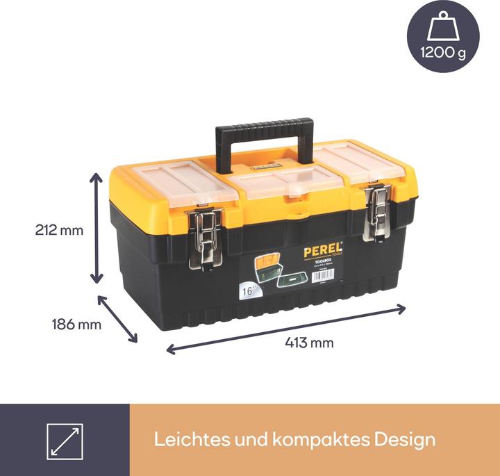 Produktbild Perel Werkzeugbox mit Metallschlössern (1 Teile)