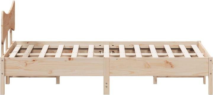 Produktbild vidaXL Massivholzbett Holzbett Bett Doppelbett ohne Matratze 135x190cm Kiefer (135 x 190 cm)