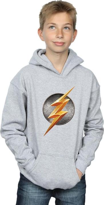 Actual product image Boys Justice League Movie Flash Emblem Hoodie (128)