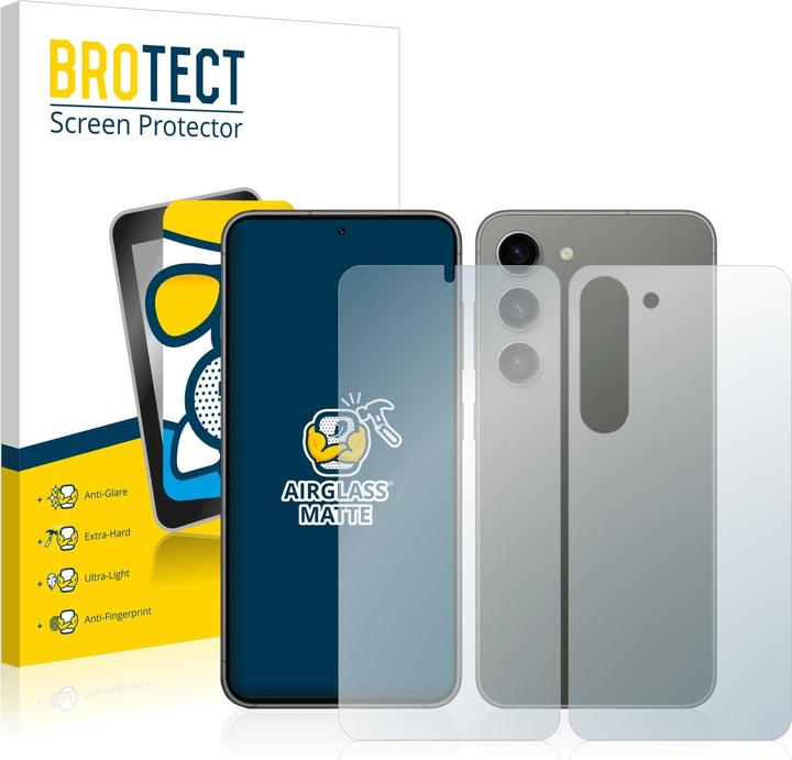 Produktbild BROTECT AirGlass Panzerglasfolie Matt (1 Stück, Samsung Galaxy S23+)