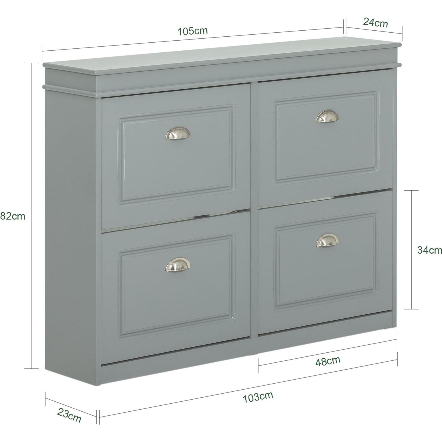 Thumbnail - SoBuy, Schuhschrank, Stanley (105 x 24 x 82 cm)