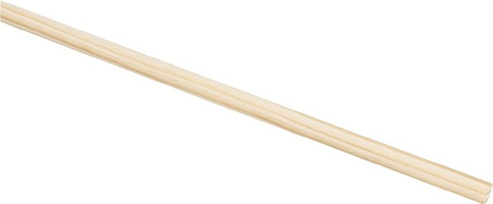 Productafbeelding Fortis Houten bezemsteel 24 mm 160 cm, ronde kop (1 Pcs.)