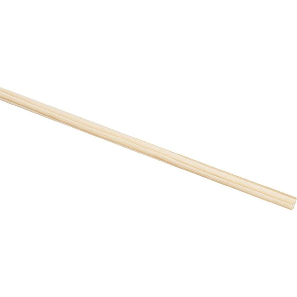 Fortis Holzbesenstiel 24 mm 160 cm, Rundkopf, Reinigungsutensil