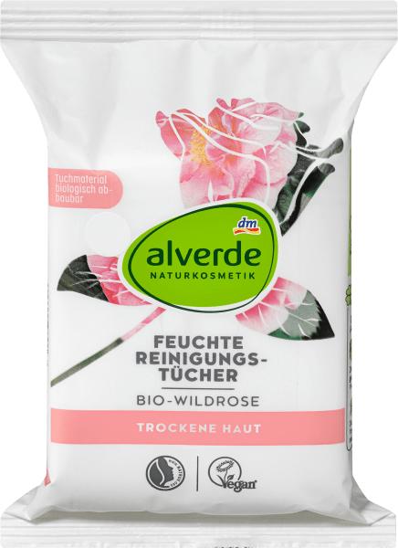 Produktbild dm alverde Reinigungstücher Bio-Wildrose (Reinigungstücher Gesicht)