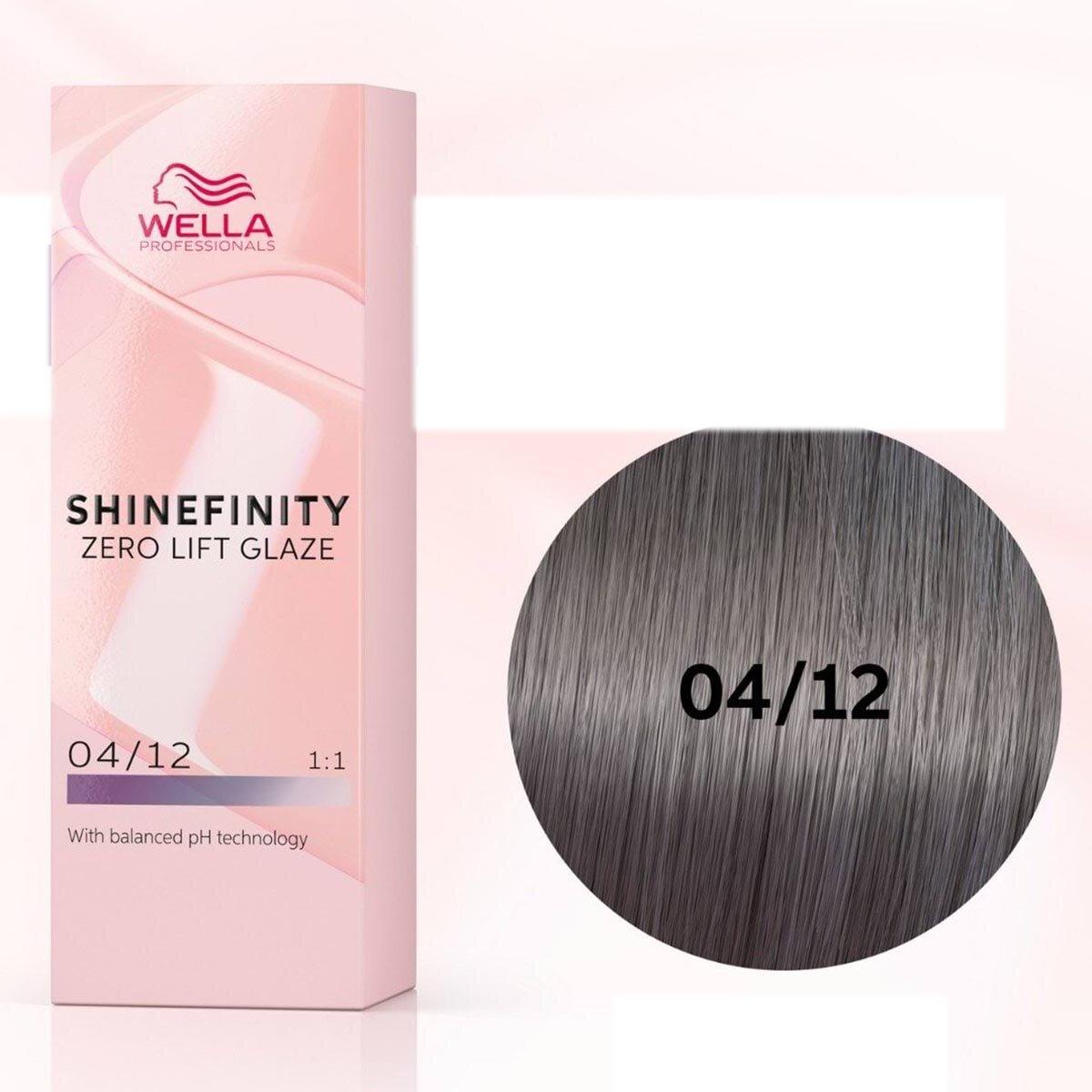Wella, Haarfarbe, Shinefinity Zero Lift Glaze 60ml (04, 12 Matte)